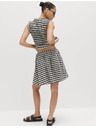 Marks & Spencer Majhno okroglo krilo iz materiala Gingham iz mešanice bombaža Marks & Spencer črna