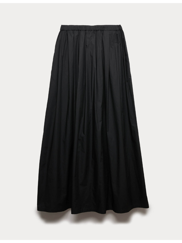 Marks & Spencer Plisirana maxi krila iz čiste bombaže Marks & Spencer črna