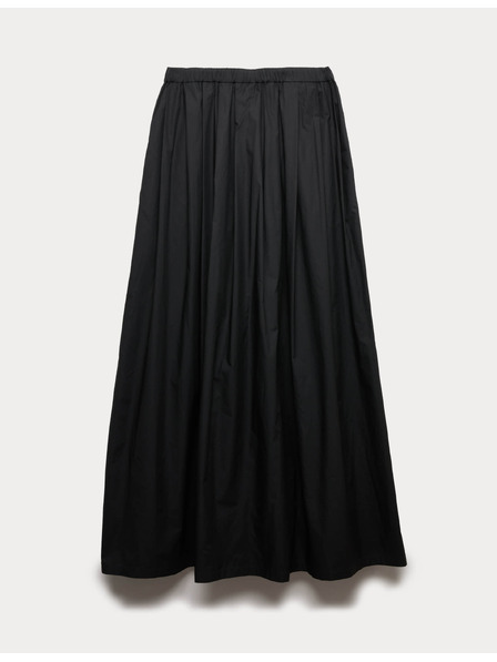 Marks & Spencer Plisirana maxi krila iz čiste bombaže Marks & Spencer črna