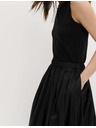 Marks & Spencer Plisirana maxi krila iz čiste bombaže Marks & Spencer črna