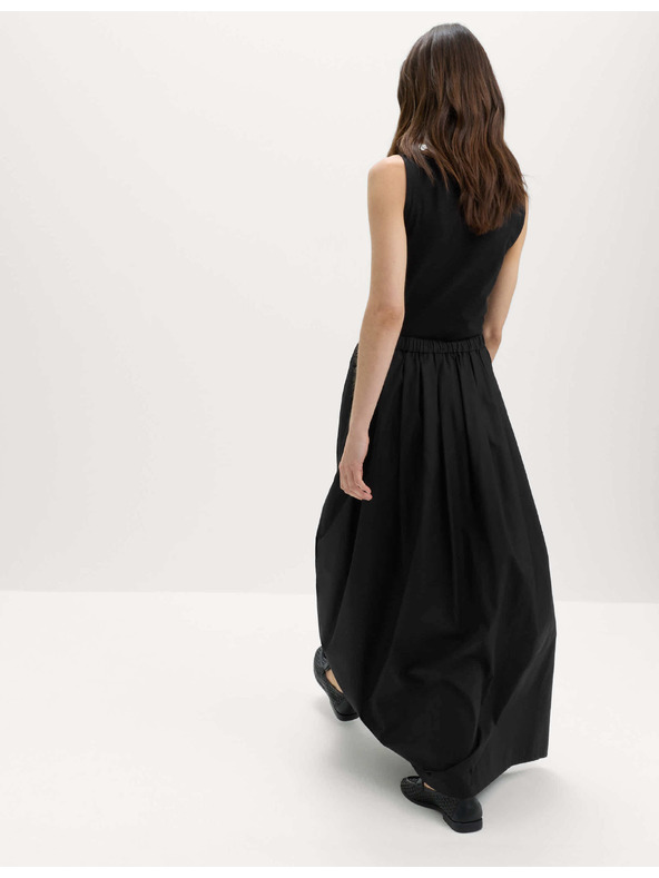 Marks & Spencer Plisirana maxi krila iz čiste bombaže Marks & Spencer črna