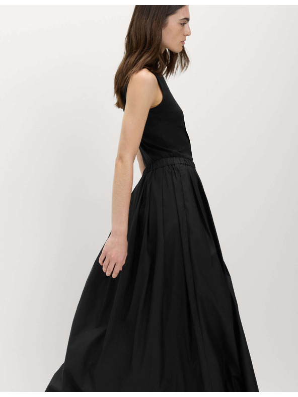 Marks & Spencer Plisirana maxi krila iz čiste bombaže Marks & Spencer črna