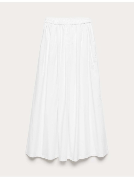 Marks & Spencer Plisirana maxi krila iz čiste bombaže Marks & Spencer bela