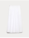 Marks & Spencer Poplin midi krila iz čiste bombaže Marks & Spencer bela
