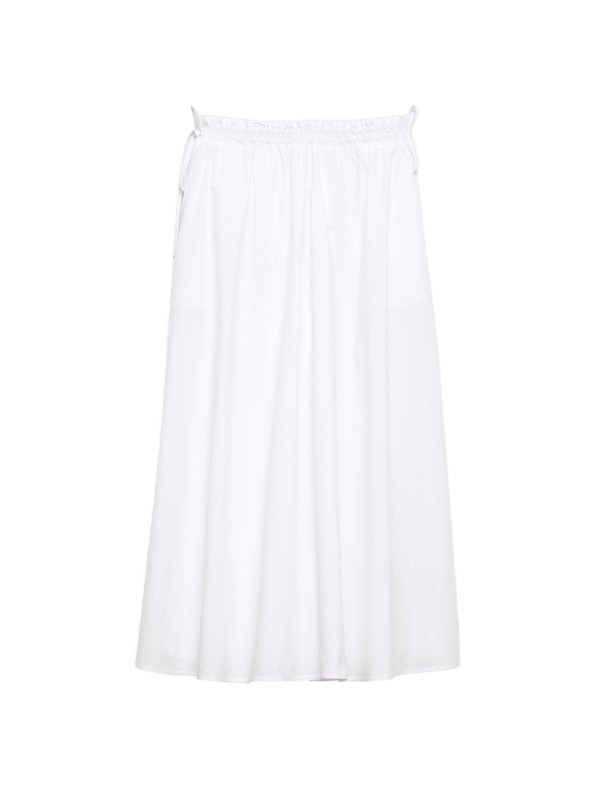 Marks & Spencer Poplin midi krila iz čiste bombaže Marks & Spencer bela
