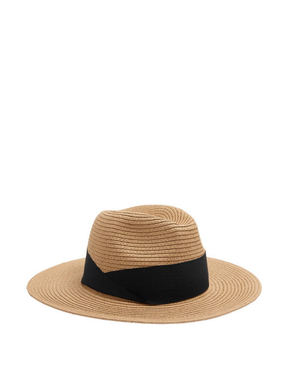Marks & Spencer Papirnat slamnat fedora Marks & Spencer bež