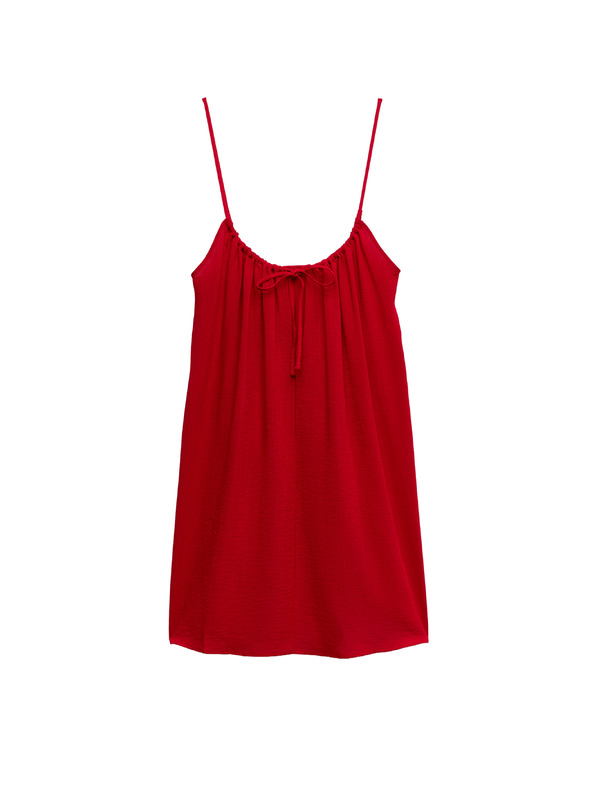 Marks & Spencer Raztegljive mini haljine z vezanjem spredaj Marks & Spencer rdeča