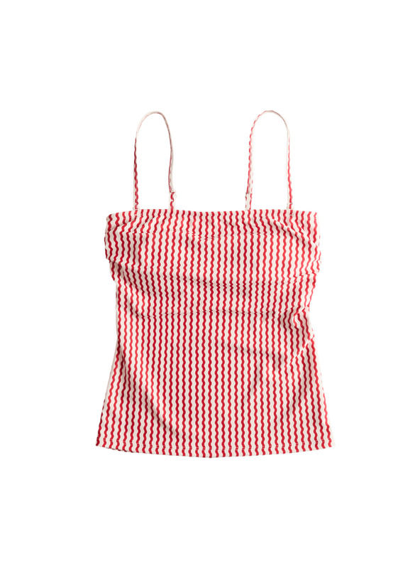 Marks & Spencer Tankini top z nabiranim in tiskom Marks & Spencer rdeča