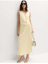 Marks & Spencer Plisirana midi krilo s teksturo Marks & Spencer rumena