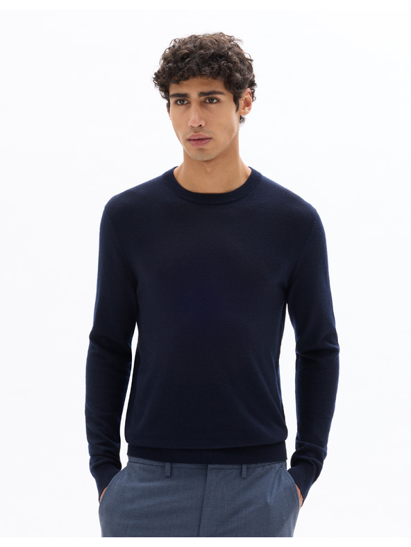 Celio Temno moder volneni osnovni pulover Celio Semerirond