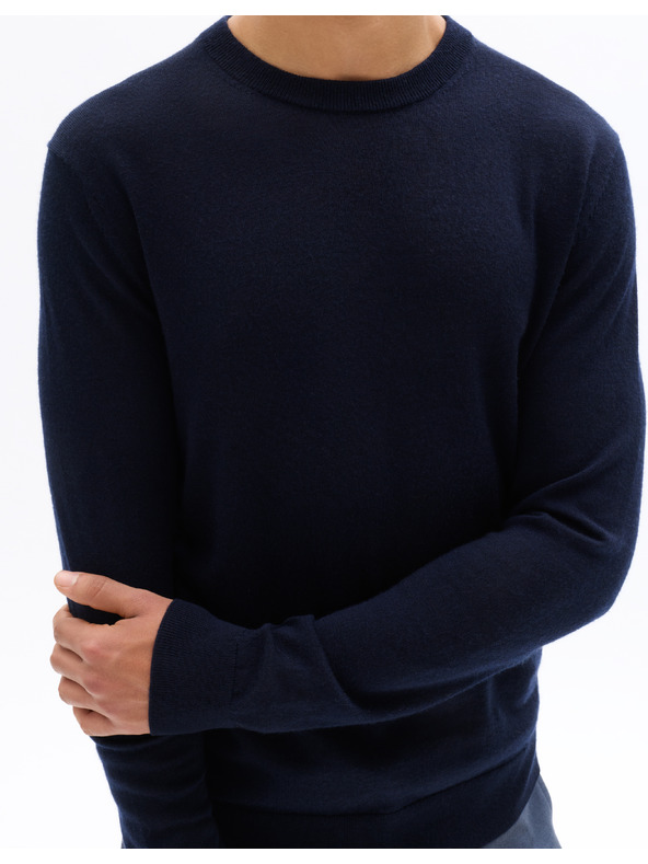 Celio Temno moder volneni osnovni pulover Celio Semerirond