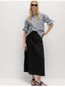Marks & Spencer Kroj A-line maxi krilo z linenim Marks & Spencer črna