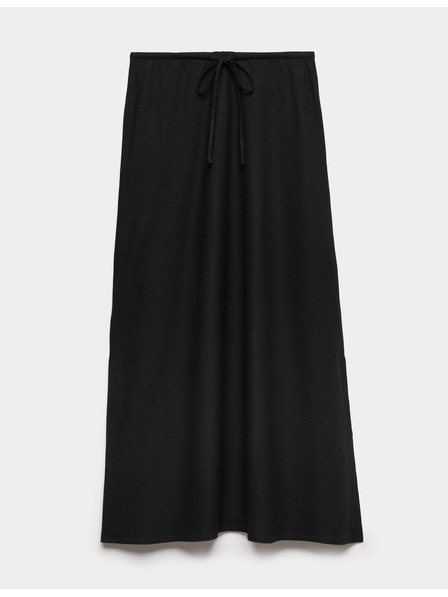 Marks & Spencer Kroj A-line maxi krilo z linenim Marks & Spencer črna
