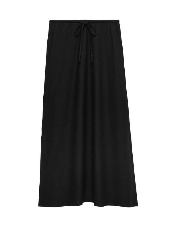 Marks & Spencer Kroj A-line maxi krilo z linenim Marks & Spencer črna
