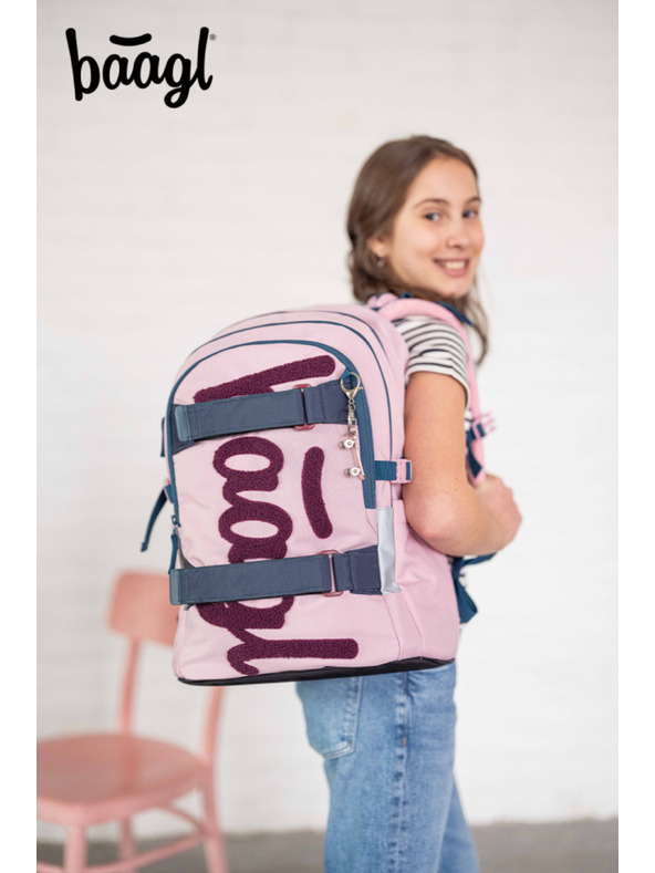 BAAGL  BAAGL Šolski nahrbtnik Skate Rose GRS