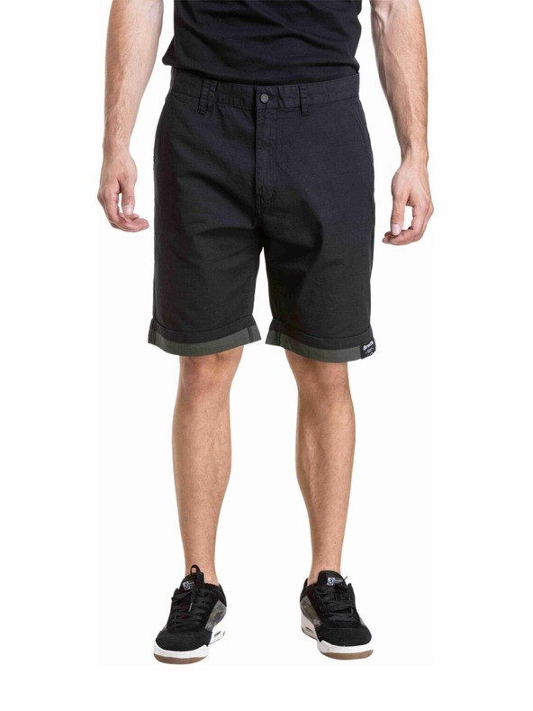 Meatfly Meatfly moške kratke hlače Barry 2.0 Black / Army Green Ripstop