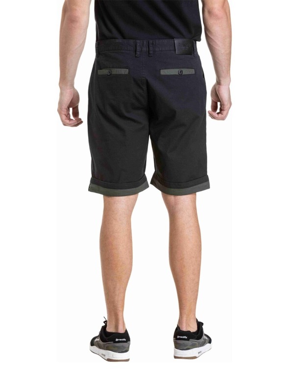 Meatfly Meatfly moške kratke hlače Barry 2.0 Black / Army Green Ripstop