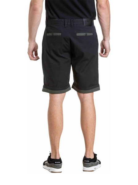 Meatfly Meatfly moške kratke hlače Barry 2.0 Black / Army Green Ripstop
