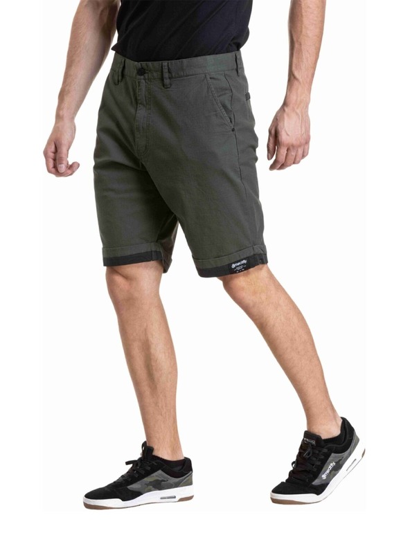 Meatfly Meatfly moške kratke hlače Barry 2.0 Army Green / Black Ripstop