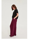 Moodo Hlače iz viskože bordo Moodo