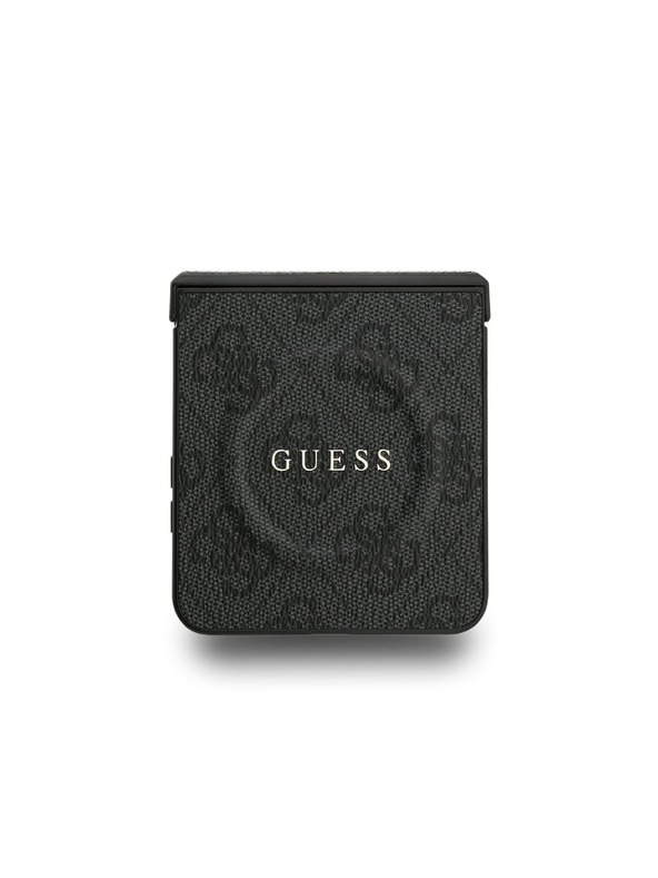 Guess Guess PU Leather 4G Colored Ring Magnetic Zadnji Ovitek za Samsung Galaxy Z Flip 7 Black