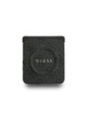 Guess Guess PU Leather 4G Colored Ring Magnetic Zadnji Ovitek za Samsung Galaxy Z Flip 7 Black