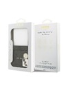 Guess Guess PU Leather 4G Colored Ring Magnetic Zadnji Ovitek za Samsung Galaxy Z Flip 7 Black