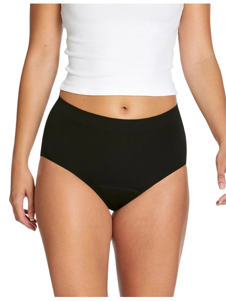 Love Luna Menstruacijske hlačke Love Luna Seamfree Full Brief črne