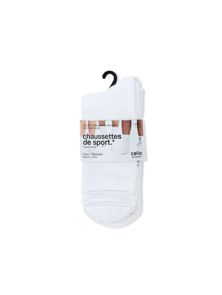 Celio Komplet 3 parov visokih nogavic Lisospor3c