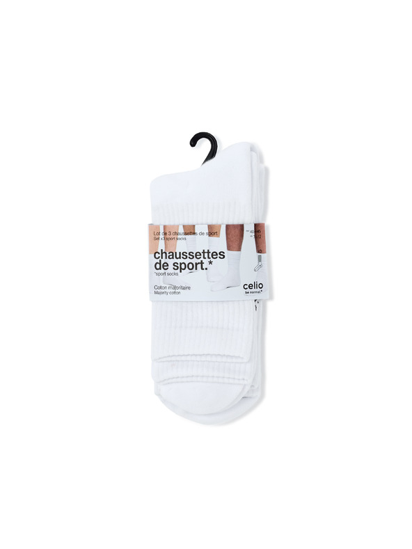 Celio Komplet 3 parov visokih nogavic Lisospor3c