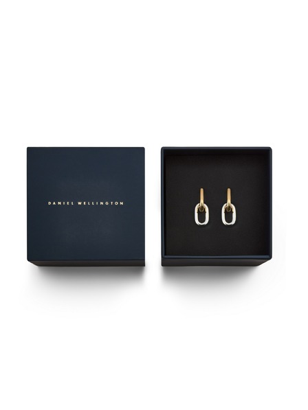 Daniel Wellington Ženske náušnice Daniel Wellington Two Tone Link jekla DW00401979