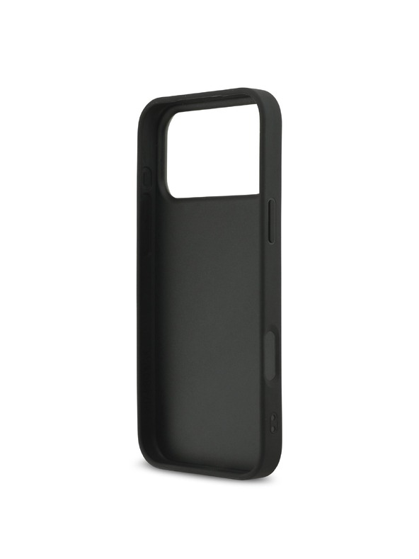 Karl Lagerfeld Karl Lagerfeld Fixed Glitter Metal Ikonik Zadnji Ovoj za iPhone 17 Pro Max Black