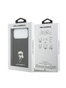 Karl Lagerfeld Karl Lagerfeld Fixed Glitter Metal Ikonik Zadnji Ovoj za iPhone 17 Pro Max Black