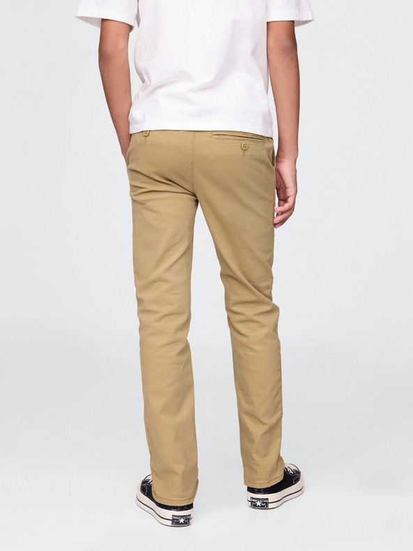 GAP Otroške khaki hlače straight stretch GAP