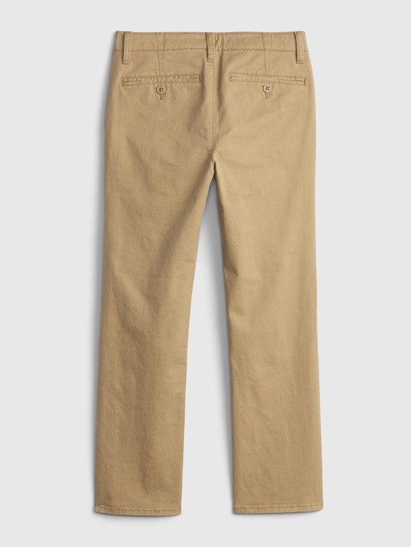 GAP Otroške khaki hlače straight stretch GAP
