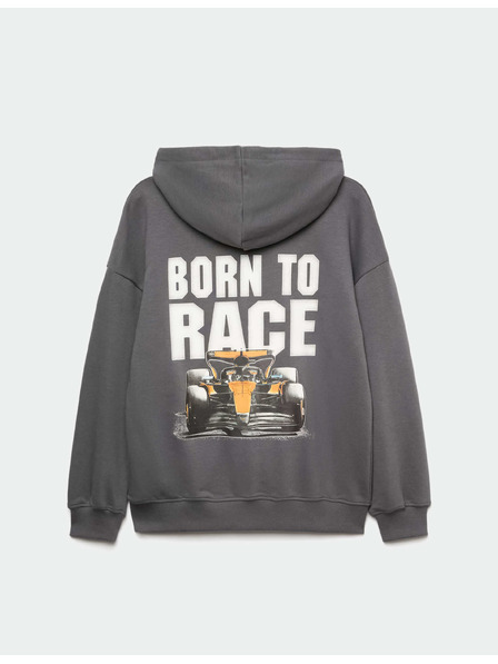 Marks & Spencer Hoodie s grafiko McLaren™ in visok delež bombaža (2-16 let) Marks & Spencer siva