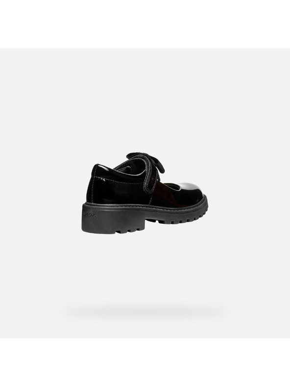Geox Črni deklinski balerinski čevlji Geox Casey