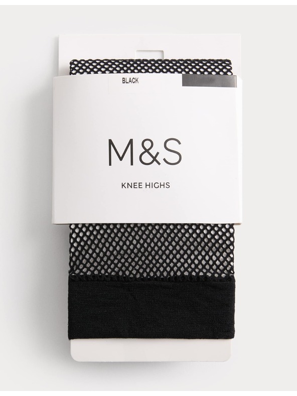 Marks & Spencer Mrežnate nogavice do kolen Marks & Spencer črna