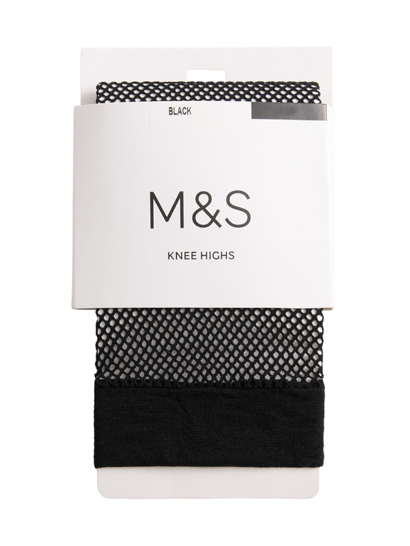 Marks & Spencer Mrežnate nogavice do kolen Marks & Spencer črna