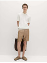 Marks & Spencer Chino kratke hlače, iz lanene zmesi Marks & Spencer rjava