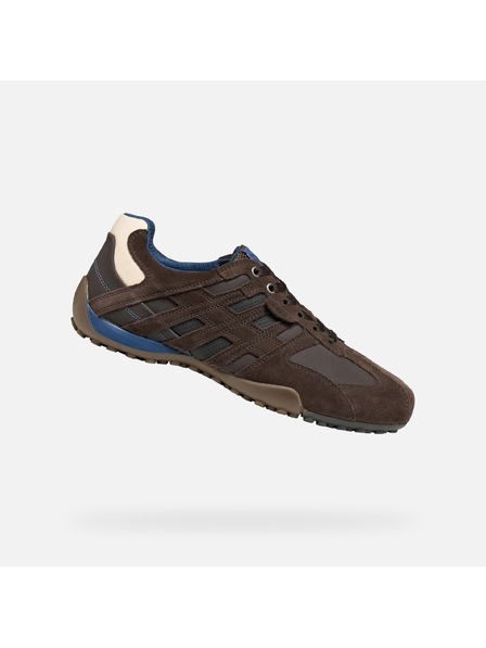 Geox Temno rjave moške superge Geox Snake