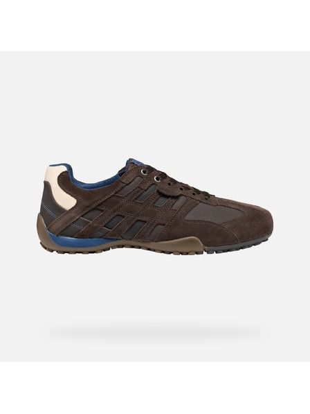 Geox Temno rjave moške superge Geox Snake