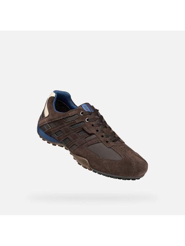 Geox Temno rjave moške superge Geox Snake