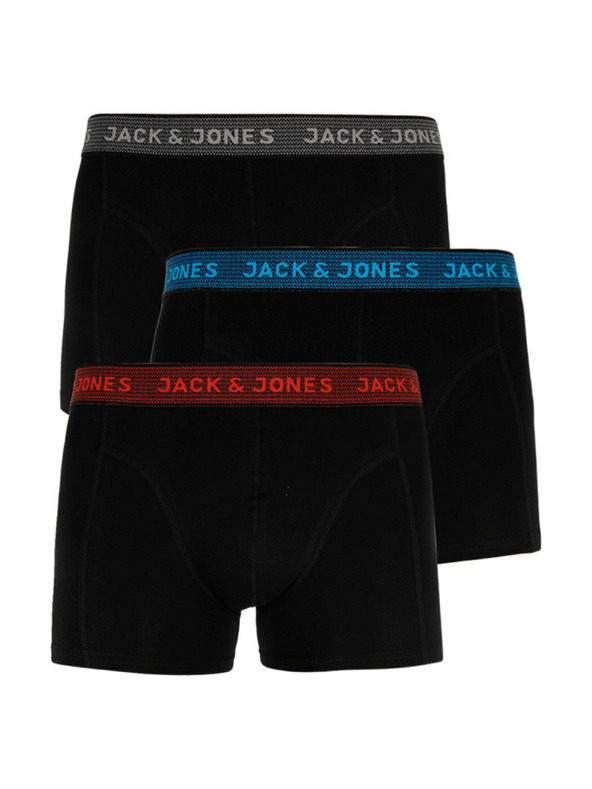 Jack & Jones Komplet treh črnih boksaric Jack & Jones