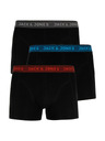 Jack & Jones Komplet treh črnih boksaric Jack & Jones