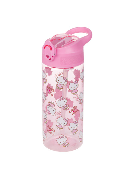 BAAGL  BAAGL Tritanska steklenica za pitje s slamico Hello Kitty Sweet Leopard, 500 ml