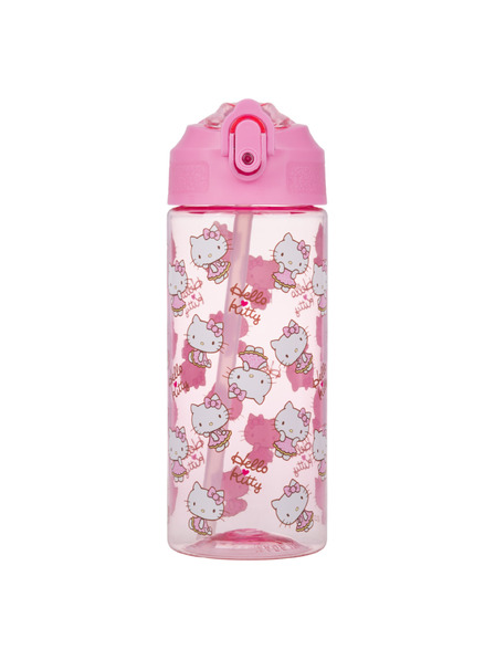 BAAGL  BAAGL Tritanska steklenica za pitje s slamico Hello Kitty Sweet Leopard, 500 ml