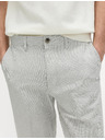 Marks & Spencer Hlačne Chino iz mešanice lanu, navaden kroj Marks & Spencer siva