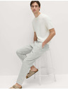 Marks & Spencer Hlačne Chino iz mešanice lanu, navaden kroj Marks & Spencer siva