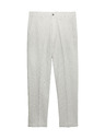 Marks & Spencer Hlačne Chino iz mešanice lanu, navaden kroj Marks & Spencer siva